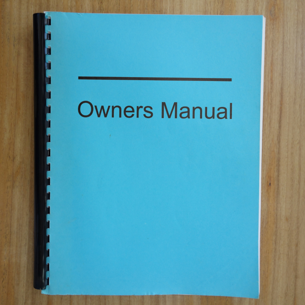 owners manual