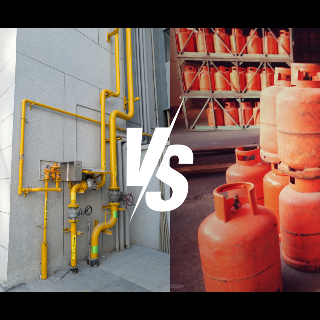 Gas Pipeline vs. Cylinder in the Kitchen